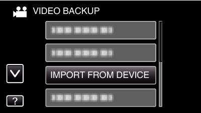 IMPORT FROM DEVICE